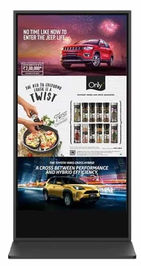 Pendón touch publicitario digital