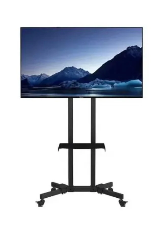 Pantalla Smart TV con soporte móvil