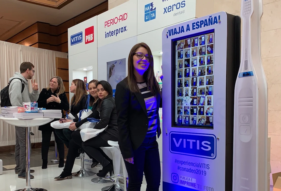 Tótem Instaprint instalado en un evento
